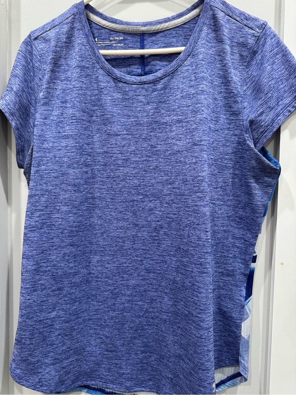 Under Armour Blue Heathered Short Sleeve Performance Tee